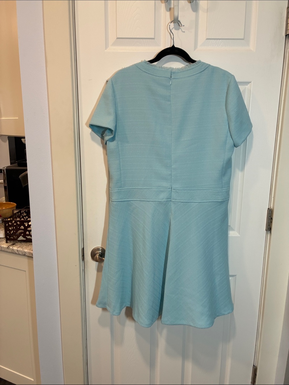 Tommy Hilfiger Powder Blue Short-Sleeve Button Midi Dress - Picture 4 of 8